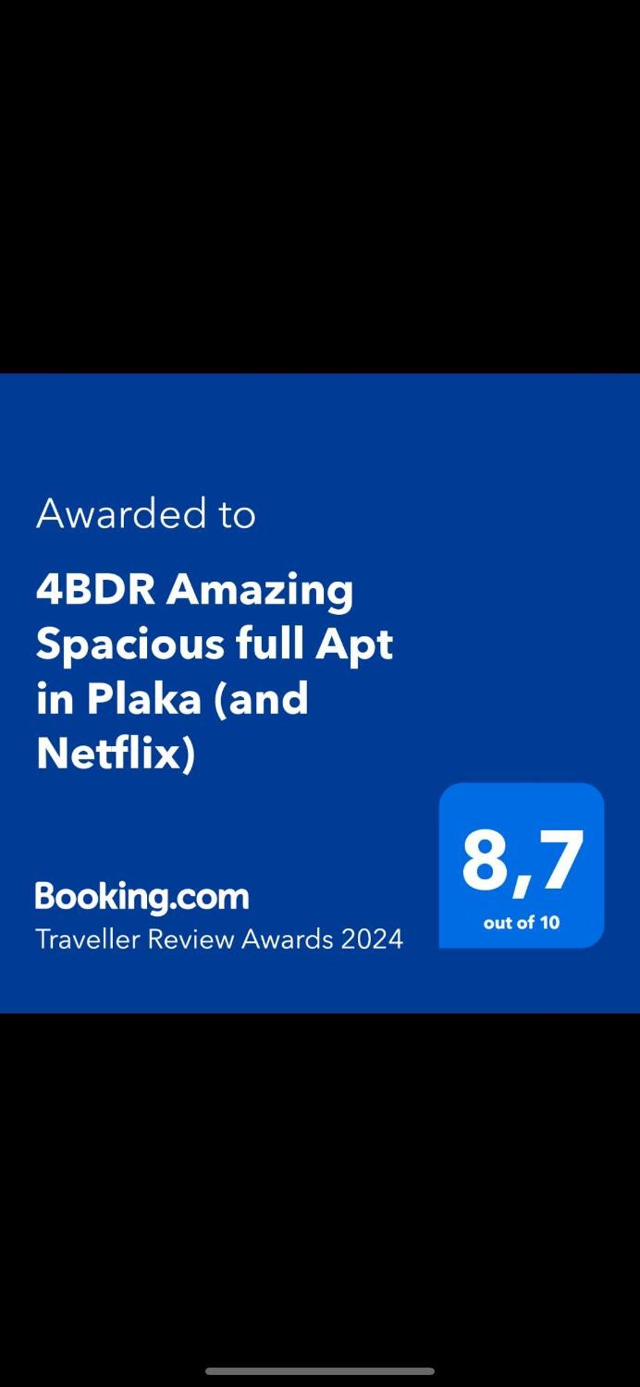 4Bdr Amazing Spacious Full Apt In Plaka Appartement Athene Buitenkant foto